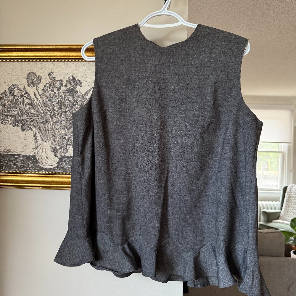 & other stories Grey peplum top
